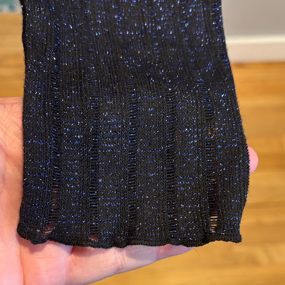 Pilcro Black Sheer Turtleneck - Picture 3 of 9
